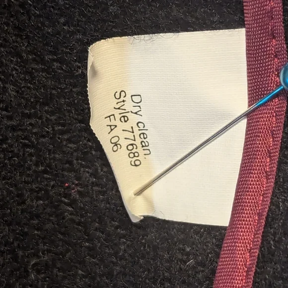 🖤 J.Crew black wool blazer jacket leather 3 buttons lining skulls preppy goth - Picture 8 of 13